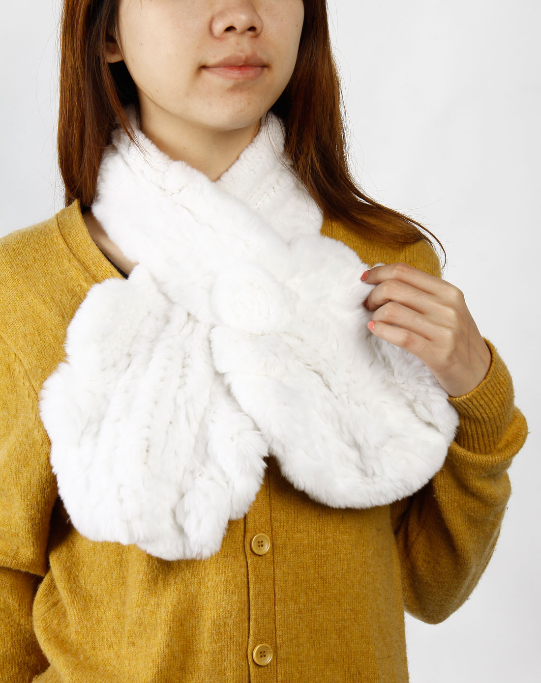 巴迪奥bradio女装驼色配羊皮兔毛皮草l811124