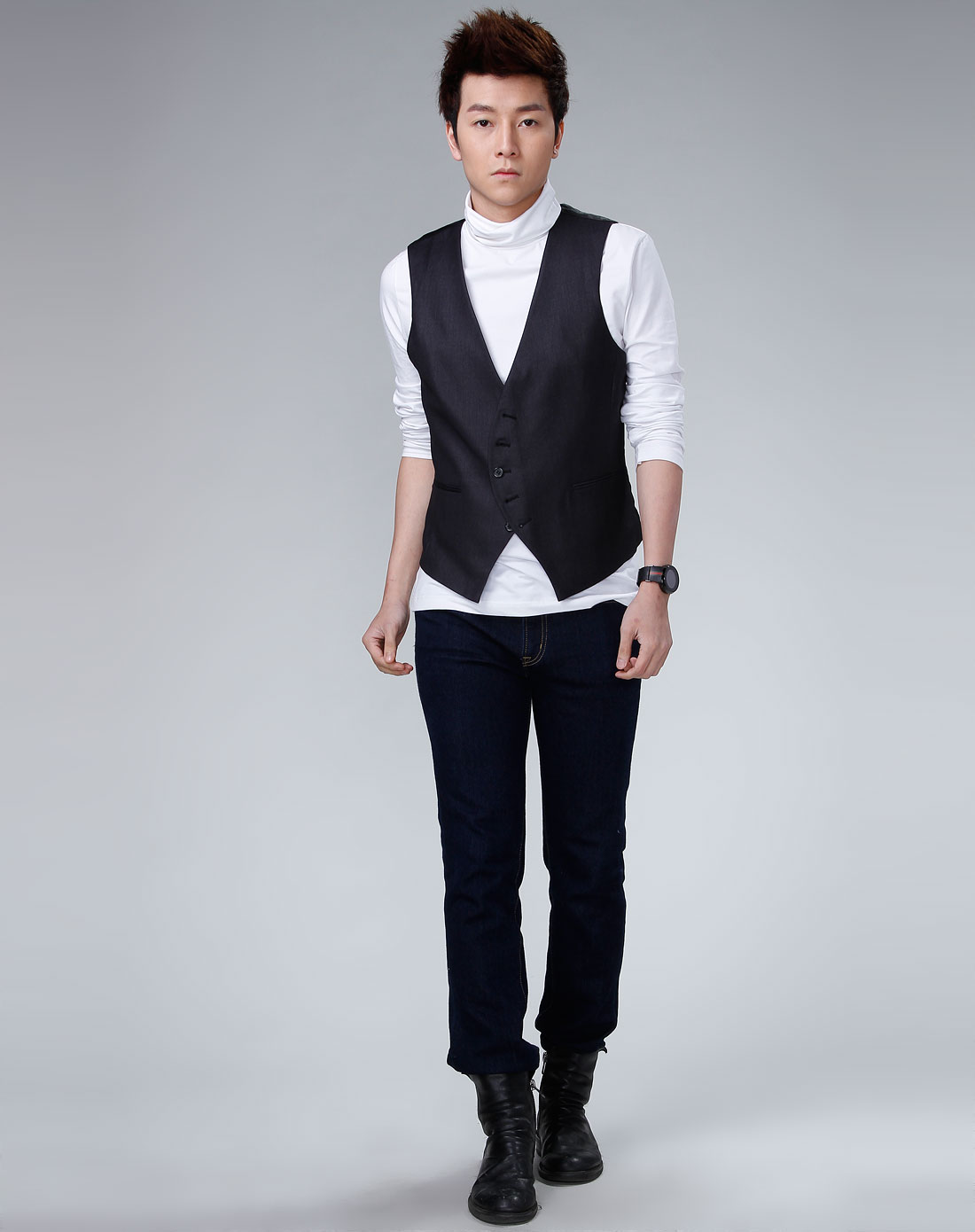 unisex-黑色时尚马甲_唯品会名牌时尚折扣网