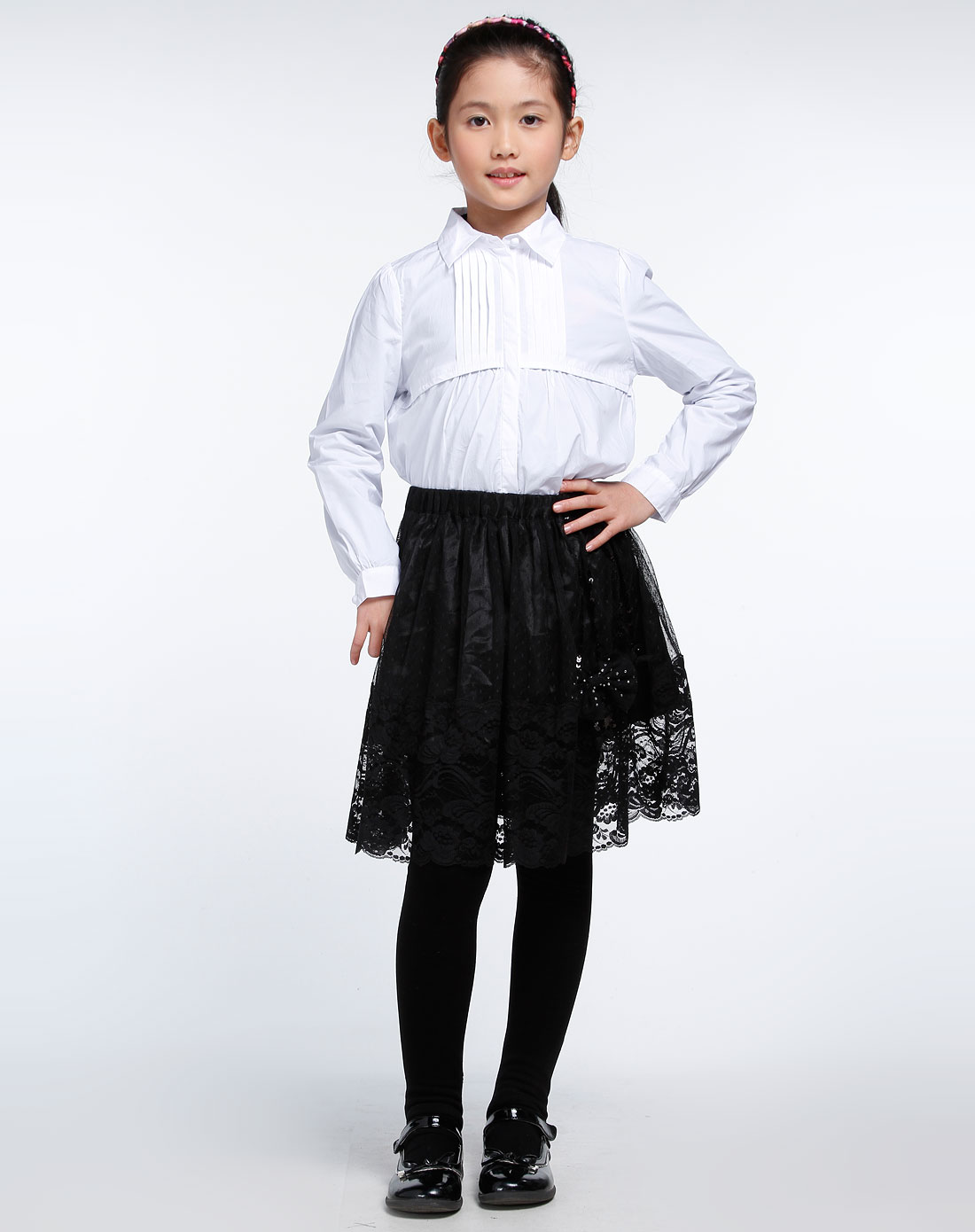 小淑女与约翰专场女童漂白衬衣