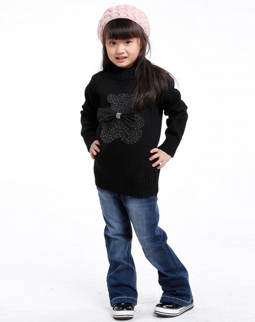 爱法贝<em>女童黑色毛衣</em>_唯品会名牌时尚折扣网