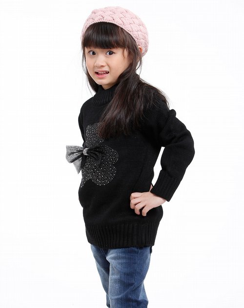 爱法贝<em>女童黑色毛衣</em>_唯品会名牌时尚折扣网