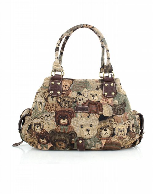 丹尼熊女款迷彩绿单肩手提包价格,丹尼熊女款