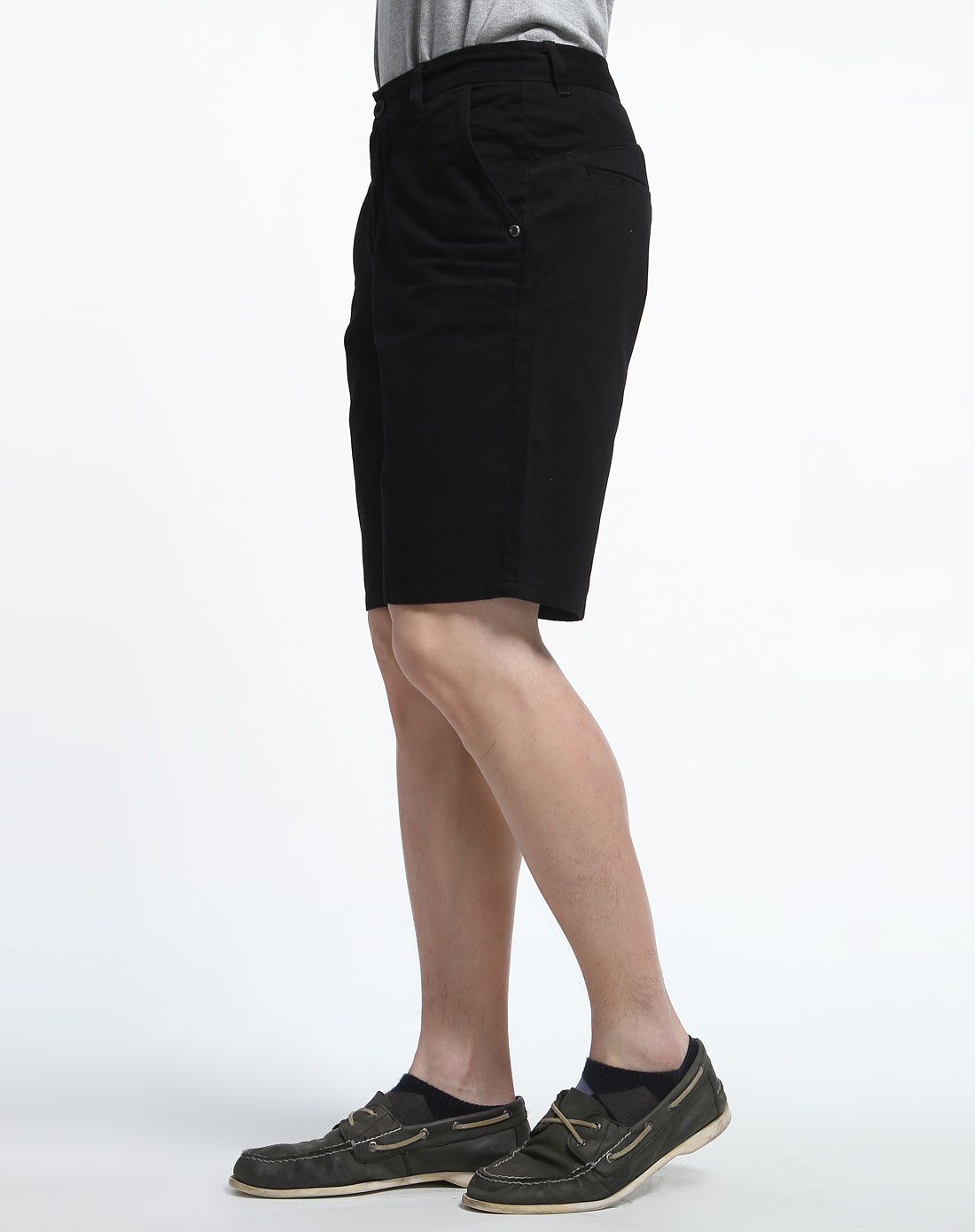 威雅达<em>男装</em>黑色休闲<em>短裤</em>112116009-406_<em>唯品会</em>