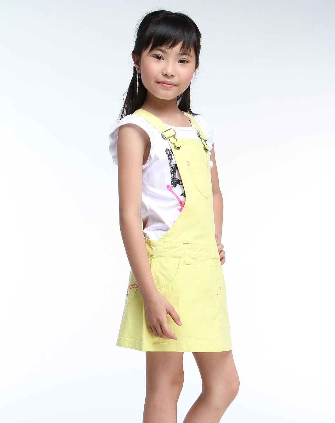 巴拉巴拉balabala男女童<em>女童黄色</em>背带<em>连衣裙</em>2