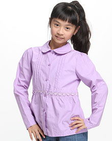 <em>女童长袖衬衫</em>性价比 女童牛仔衬衫质量好推荐