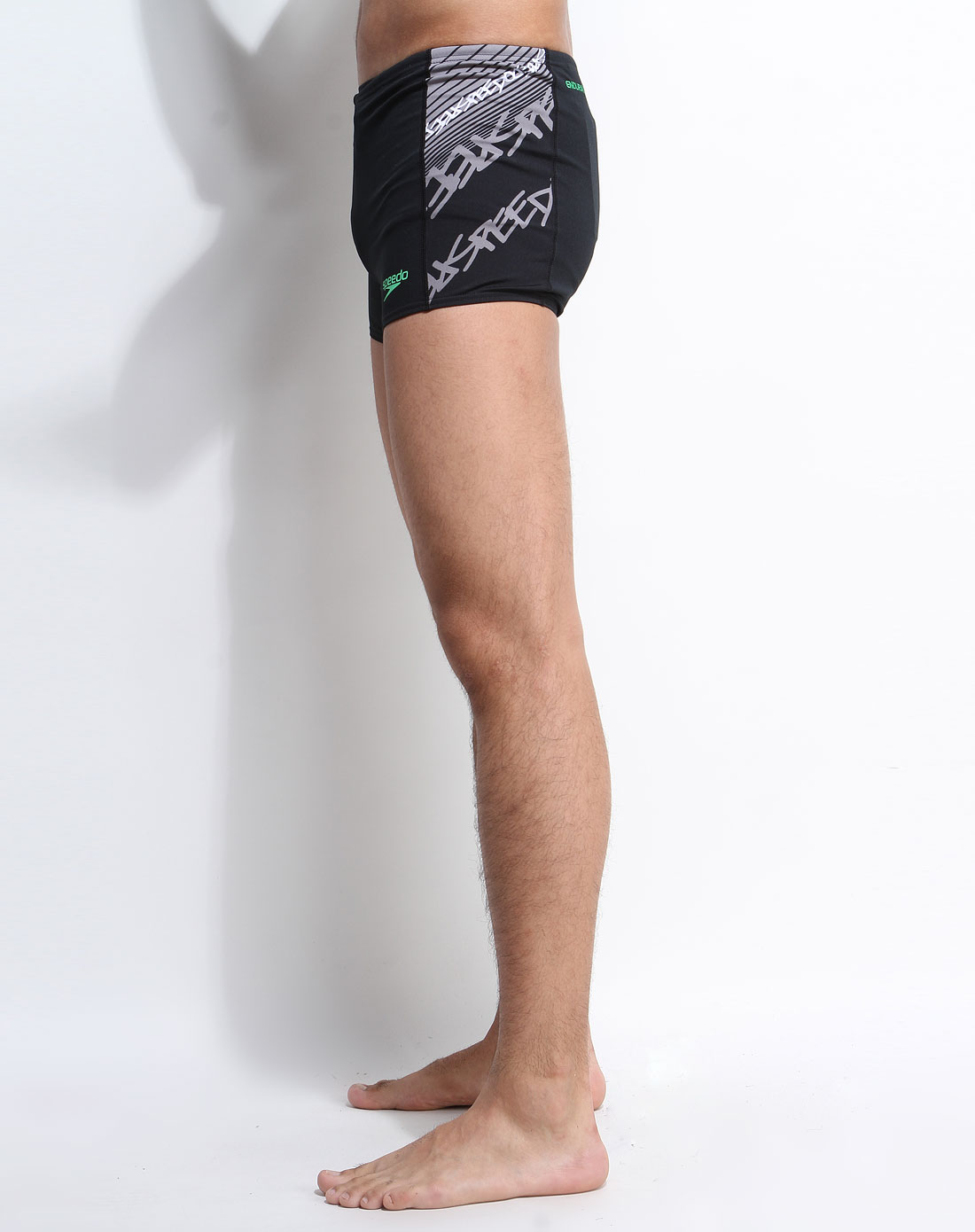 速比涛Speedo--男款黑色平脚泳裤810315505106758_唯品会