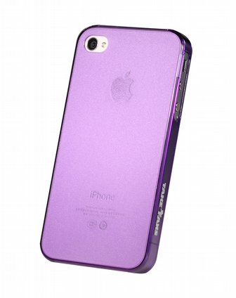 iphone4/4s 紫色经典磨砂手机套