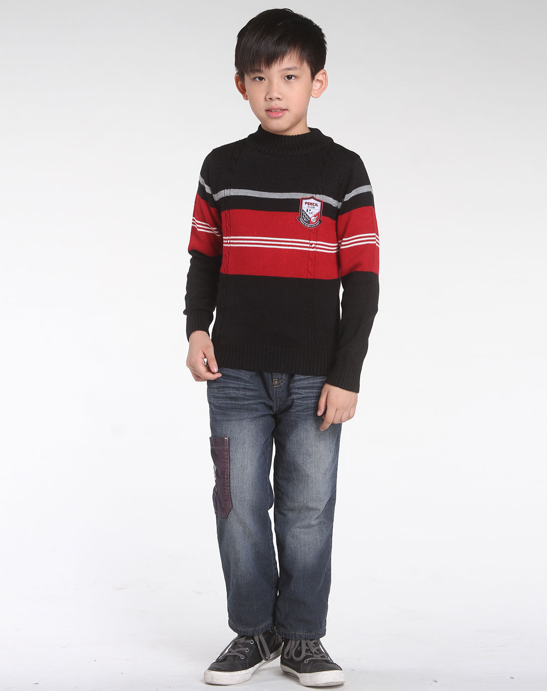 铅笔俱乐部PENCIL CLUB男女<em>童男童大红</em>黑色
