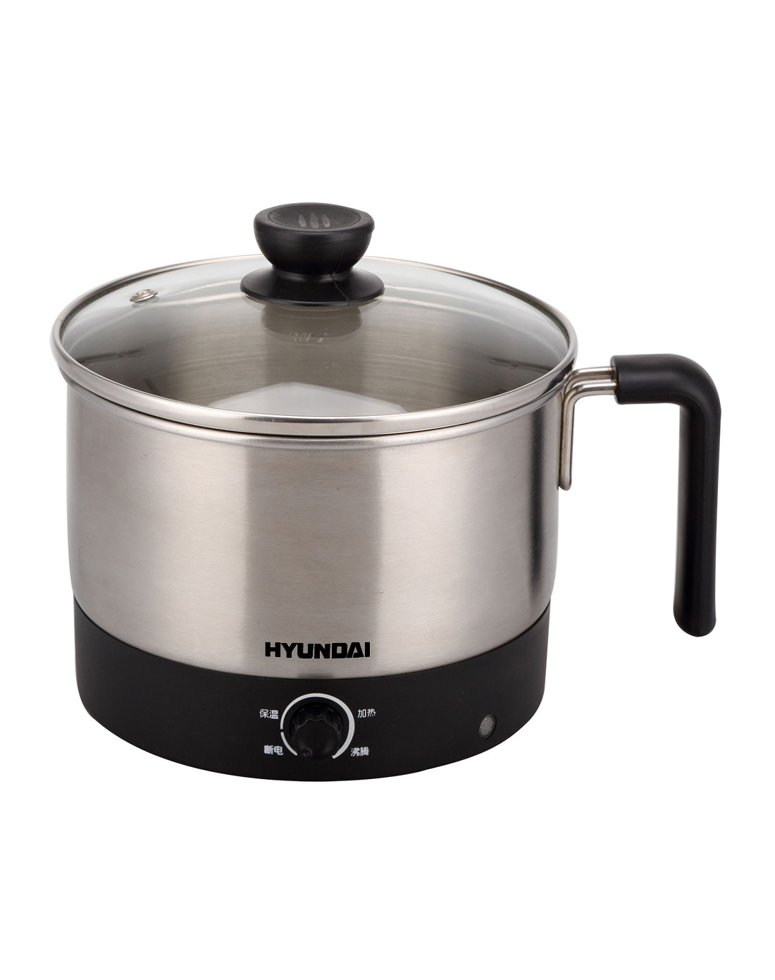 现代hyundai电器专场-银色电煮锅1.0l