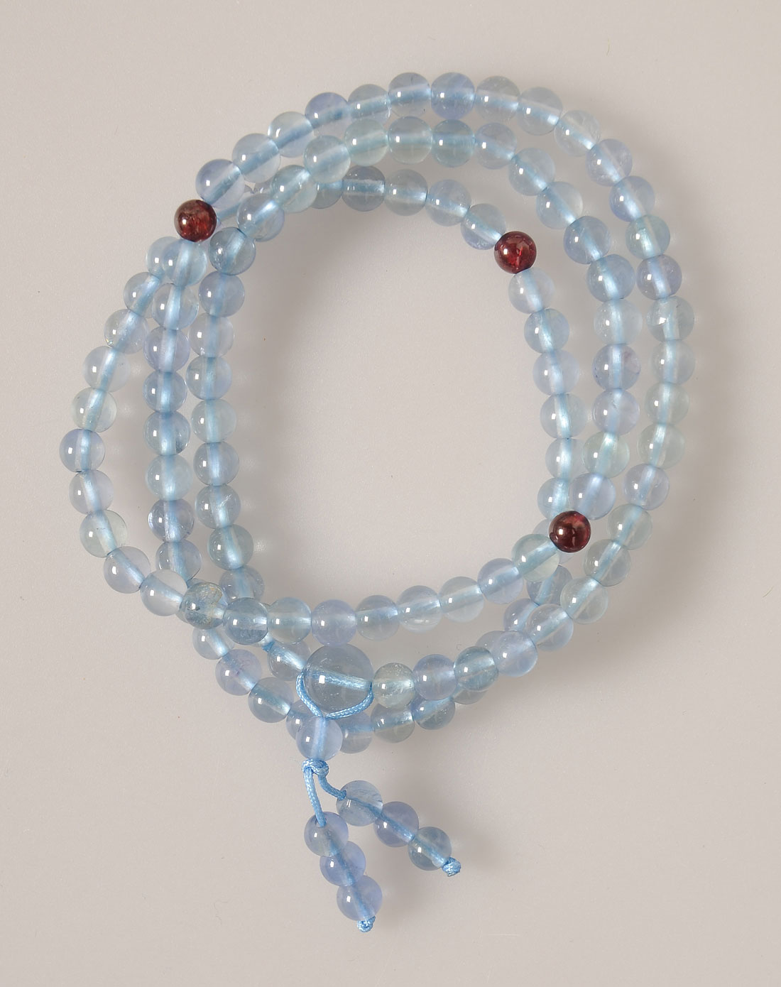 kmonado天然蓝萤石108粒念珠手链045310