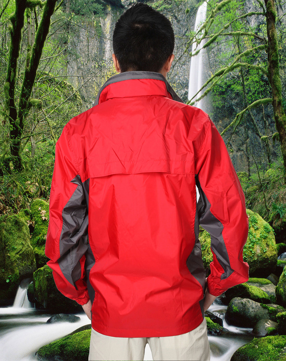 哥伦比亚Columbia男子红色<em>防风</em>/<em>雨外套</em>RM30