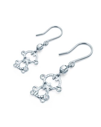 pt950铂金耳环耳圈性价比 银耳环999 纯银小耳