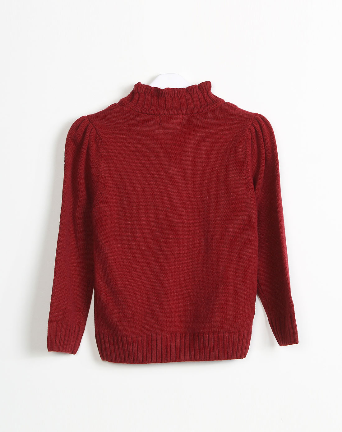 <em>红色</em>长袖<em>高领毛衣</em>gw