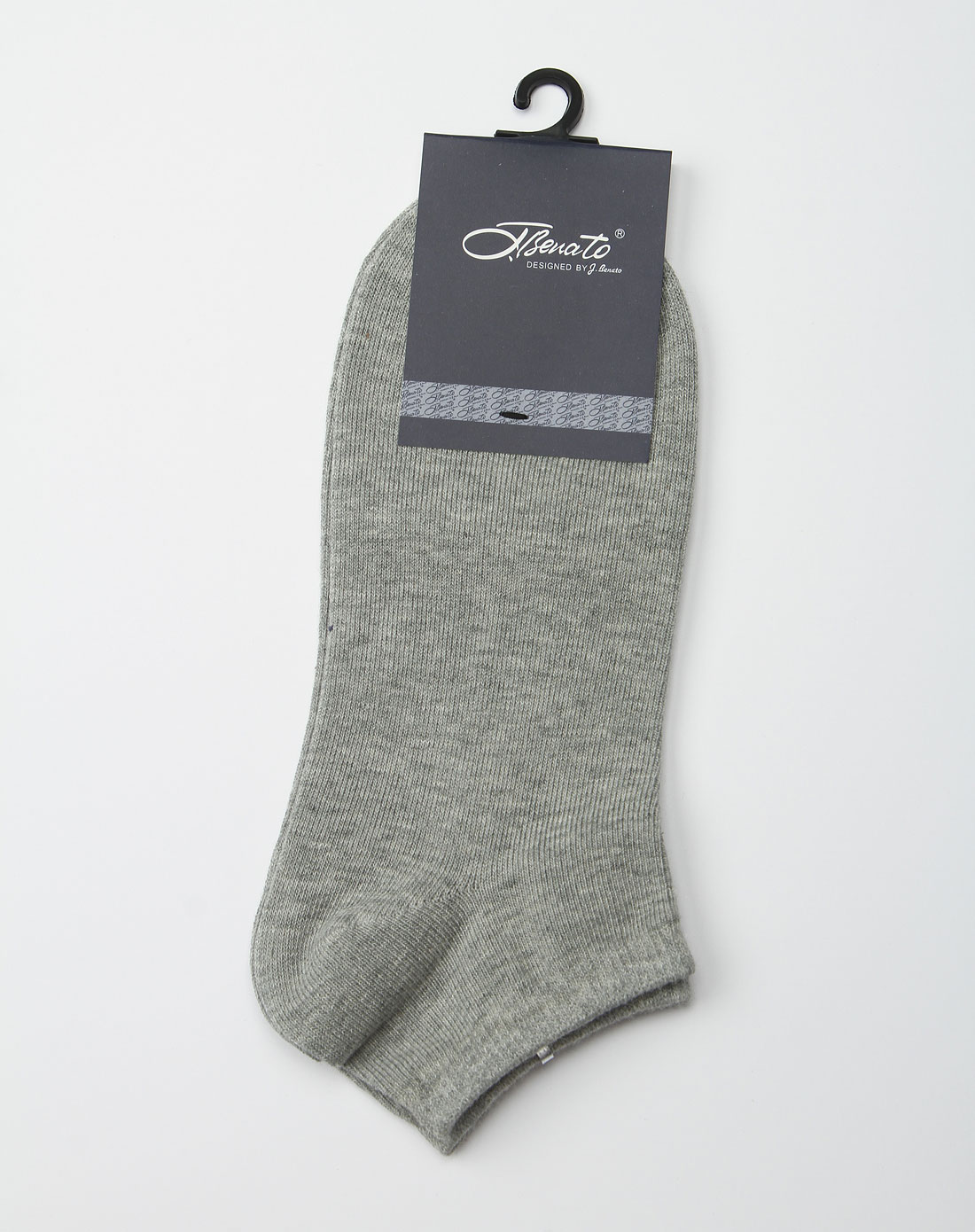 [ 宾度 ] 浅灰色素色短款袜子
