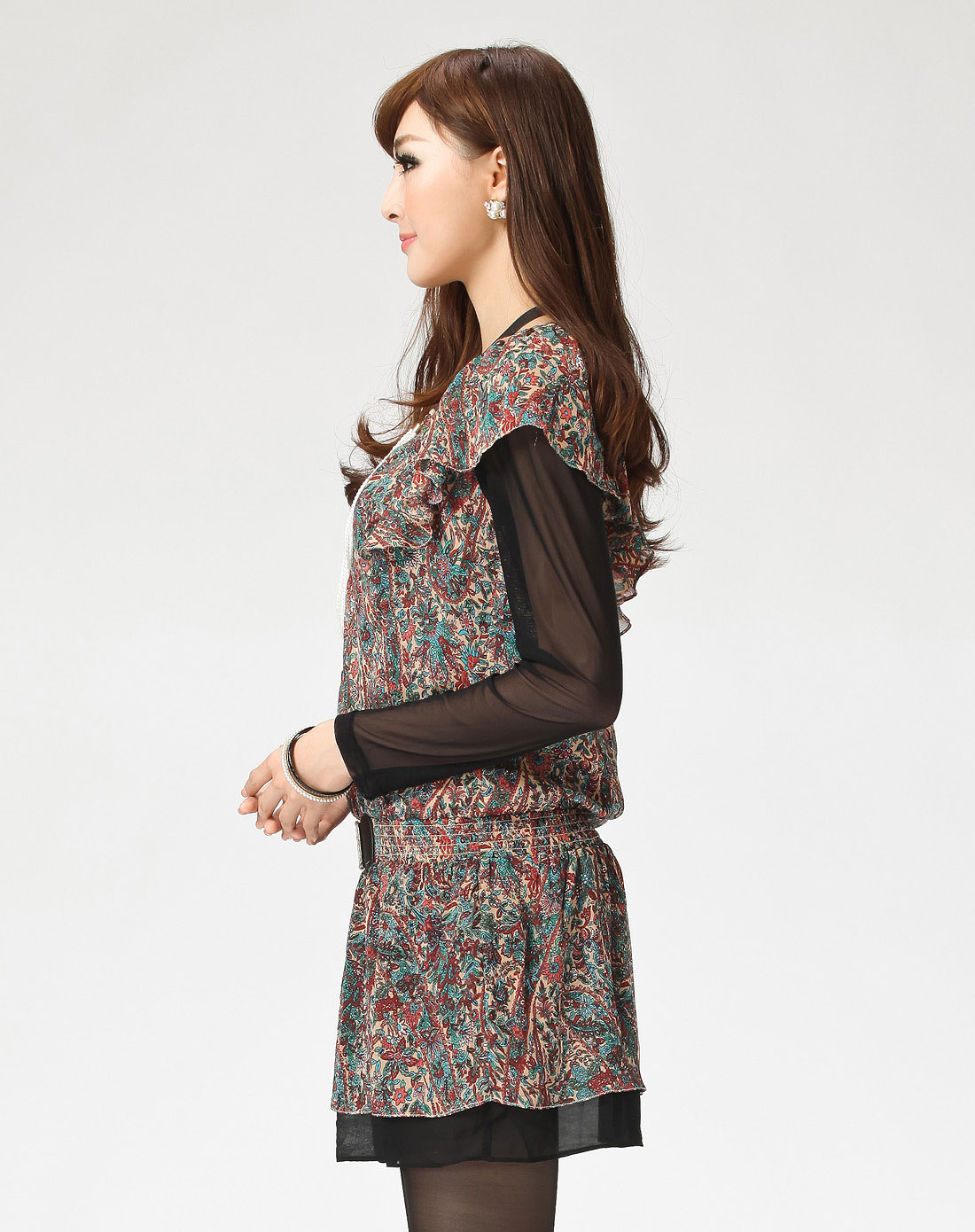 <em>红袖</em>Hopeshow<em>红袖女装正品</em>秋冬装两件套雪纺