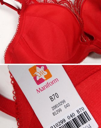 伊维斯&兰卓丽&<em>曼妮芬</em>内衣<em>曼妮芬</em> 红色<em>长三</em>