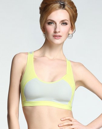 依蕾斯yileisi内衣专场灰绿色<em>无钢圈</em>背心式<em>运动</em>