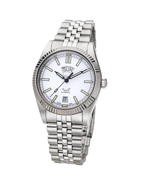 瑞士爱其华ogival手表专场夜鹰系列邃光氚气机械表(银色白面)