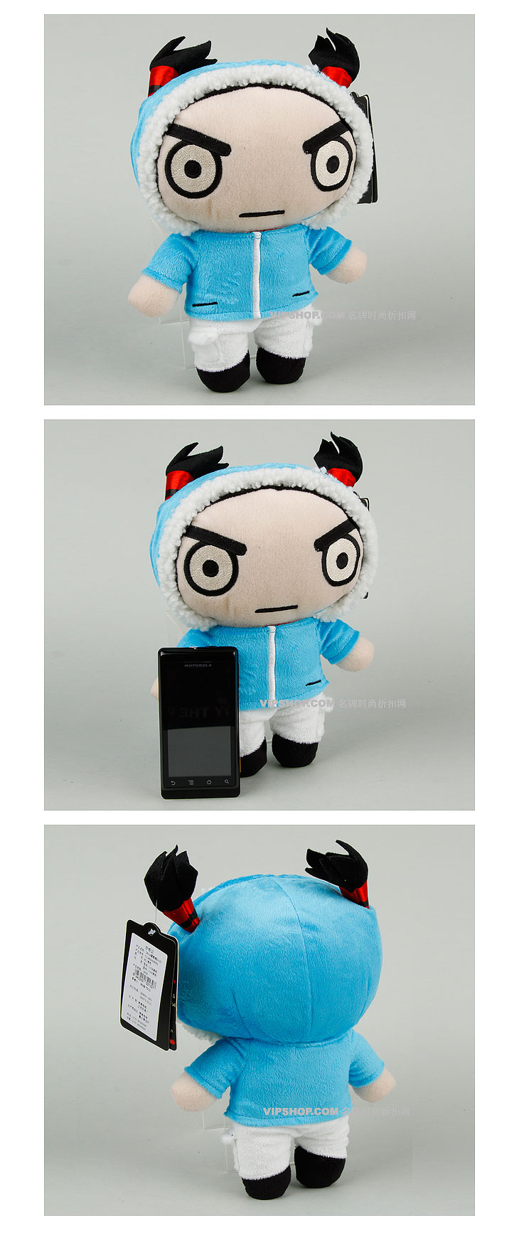 中国娃娃pucca中性暖融融garu毛绒公仔