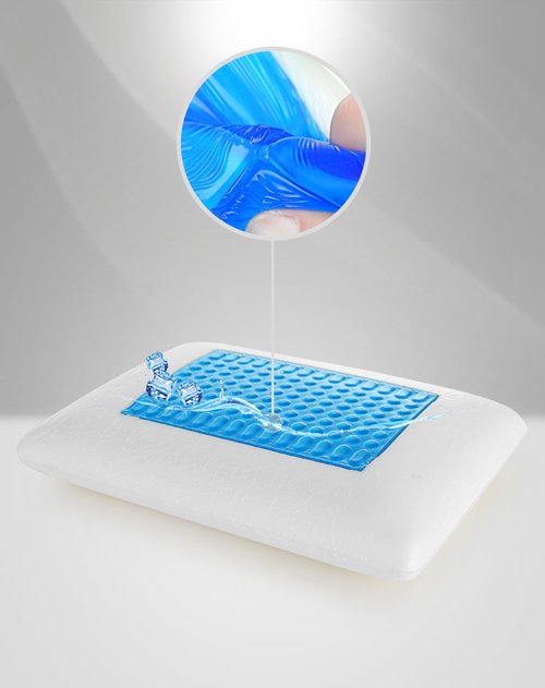 佳奥 冰立方舒柔午睡枕 枚红色