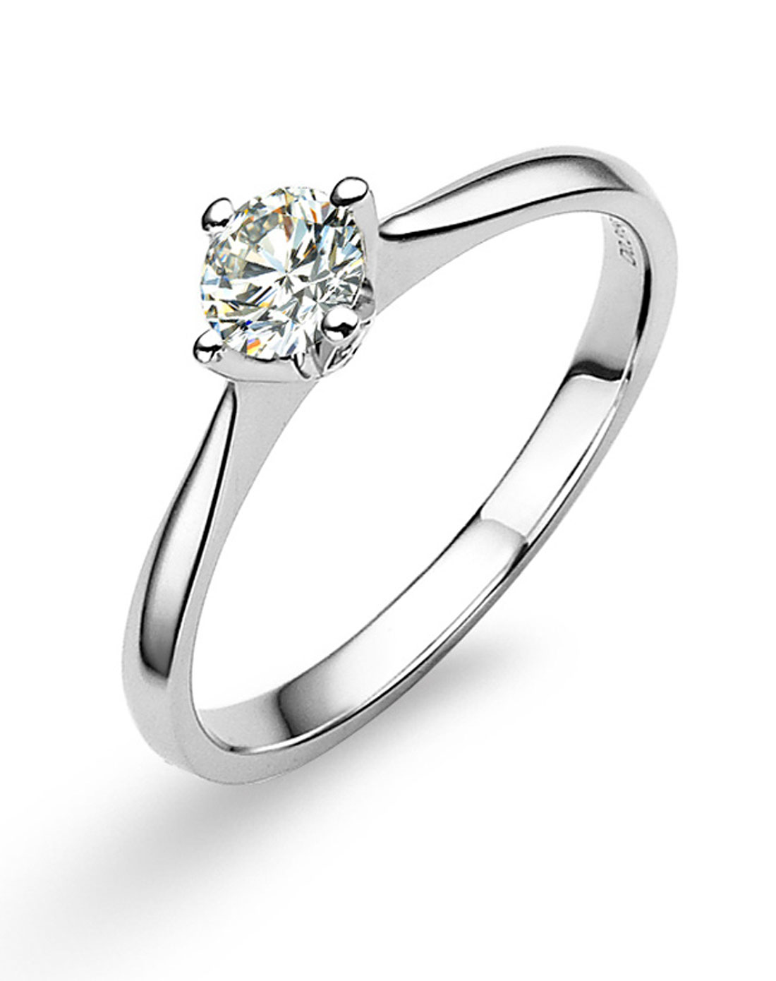 蓝色多瑙河18k金30分钻石戒指-爱.永恒