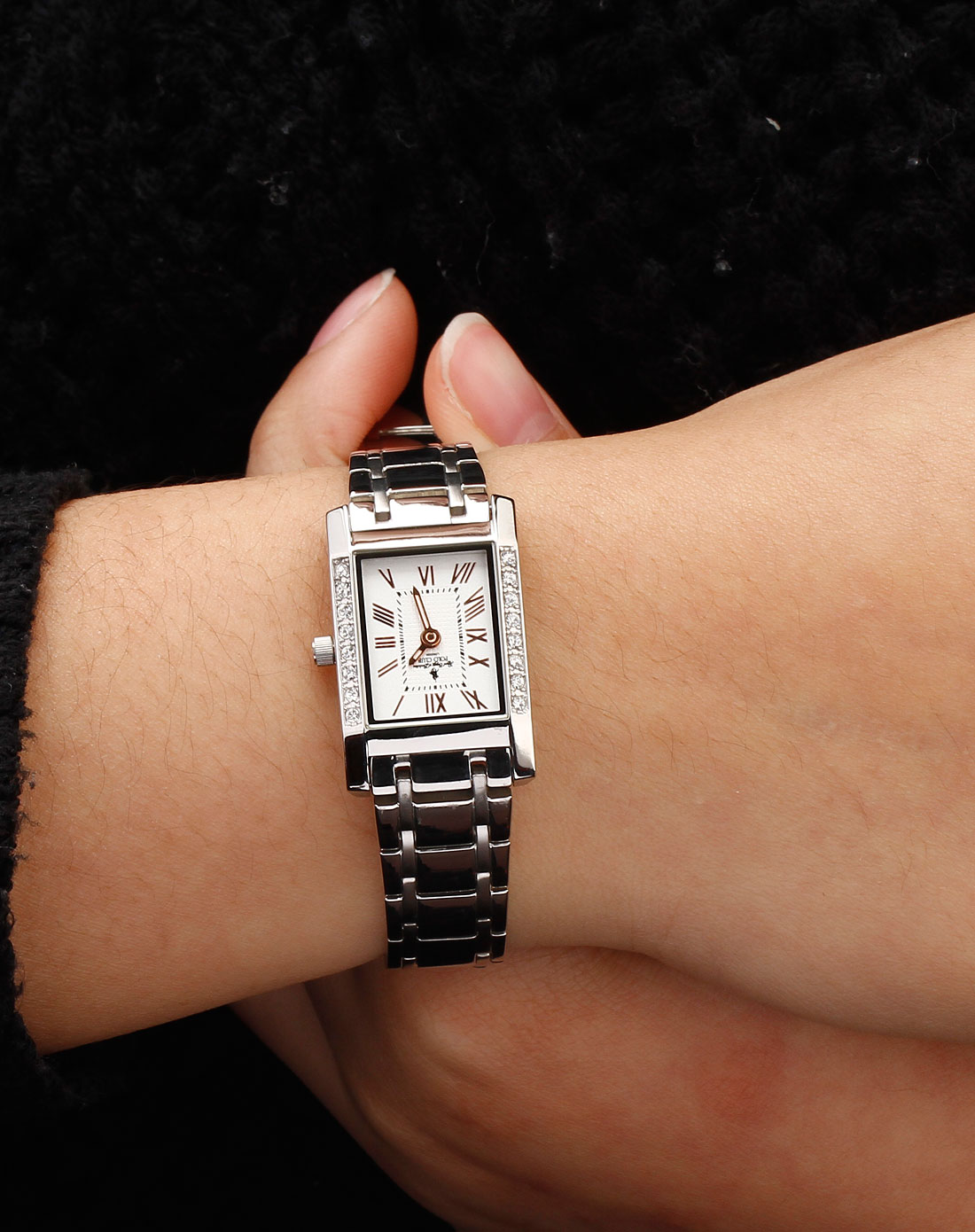 polo club女款白色时尚手表