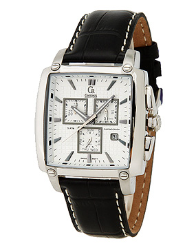 手表专场garona男款白/黑色三眼时装手表