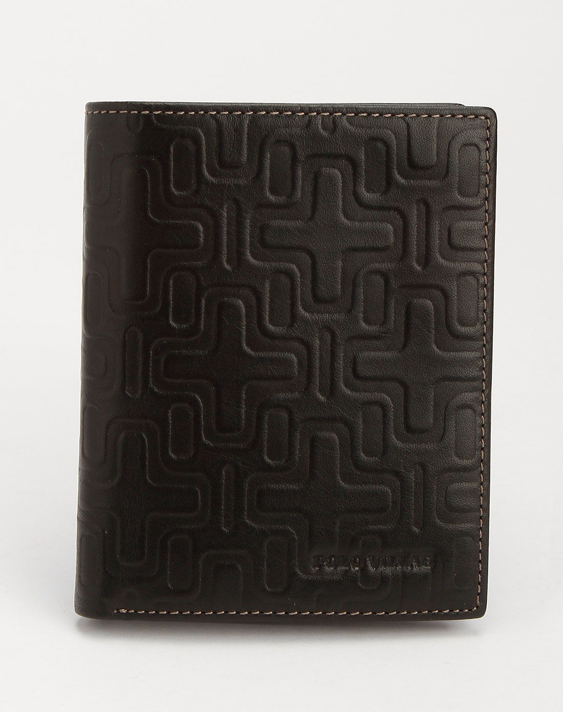 保罗威特polo villae男装专场-男款黑色时尚印纹钱包