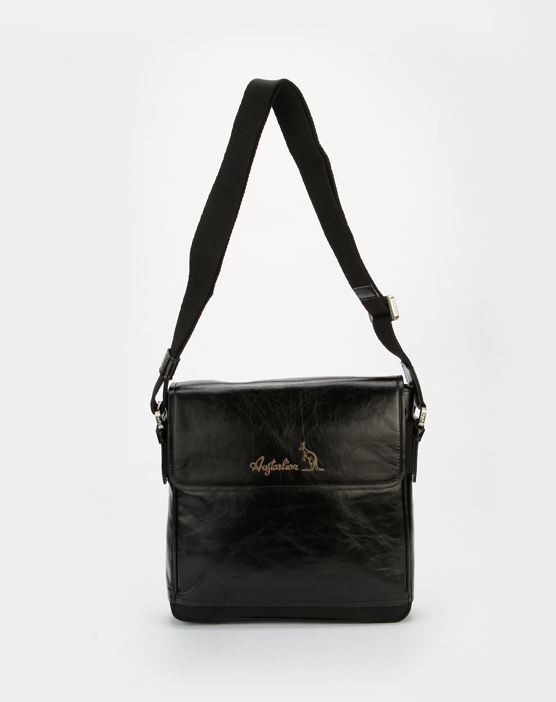 澳洲袋鼠austarlion男包专场男款黑色简约日字皮包