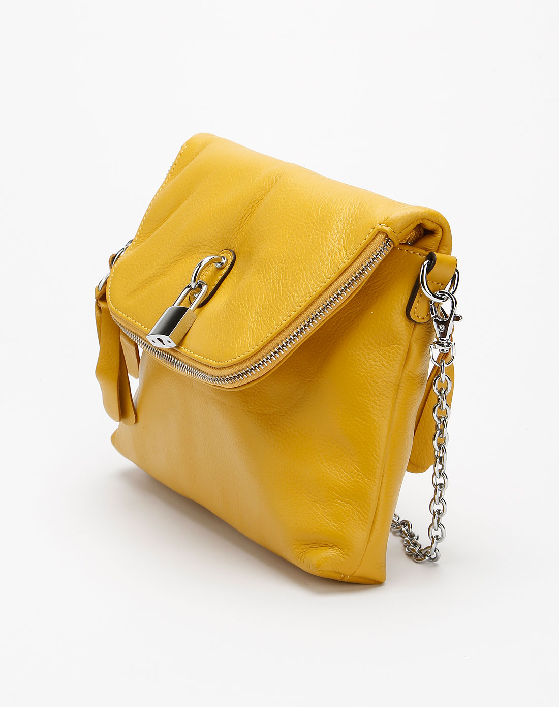 > 女款黄色简约斜挎包