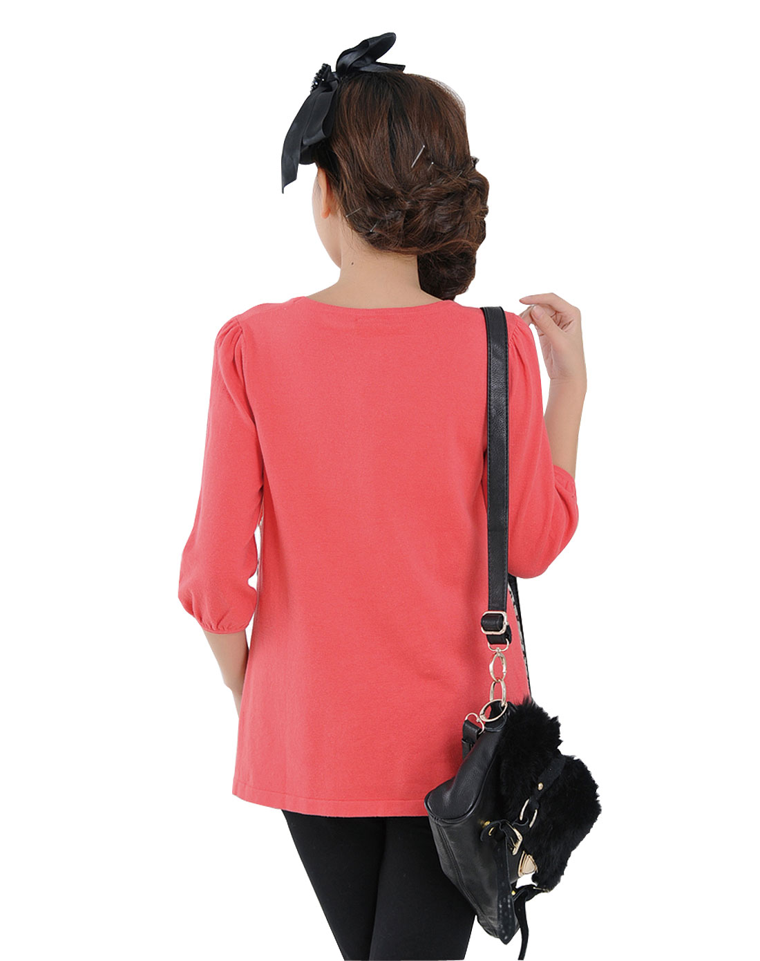 品牌混合专场-1----夜场仙娉莱saplen 西瓜红毛衫