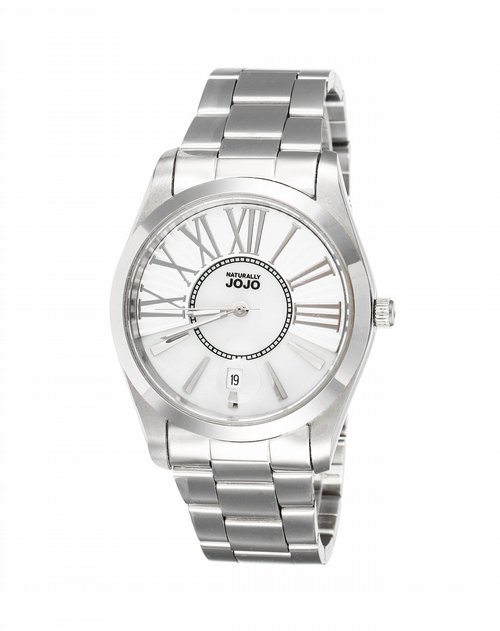 naturally jojo手表专场男款白色50米防水户外运动系列石英表