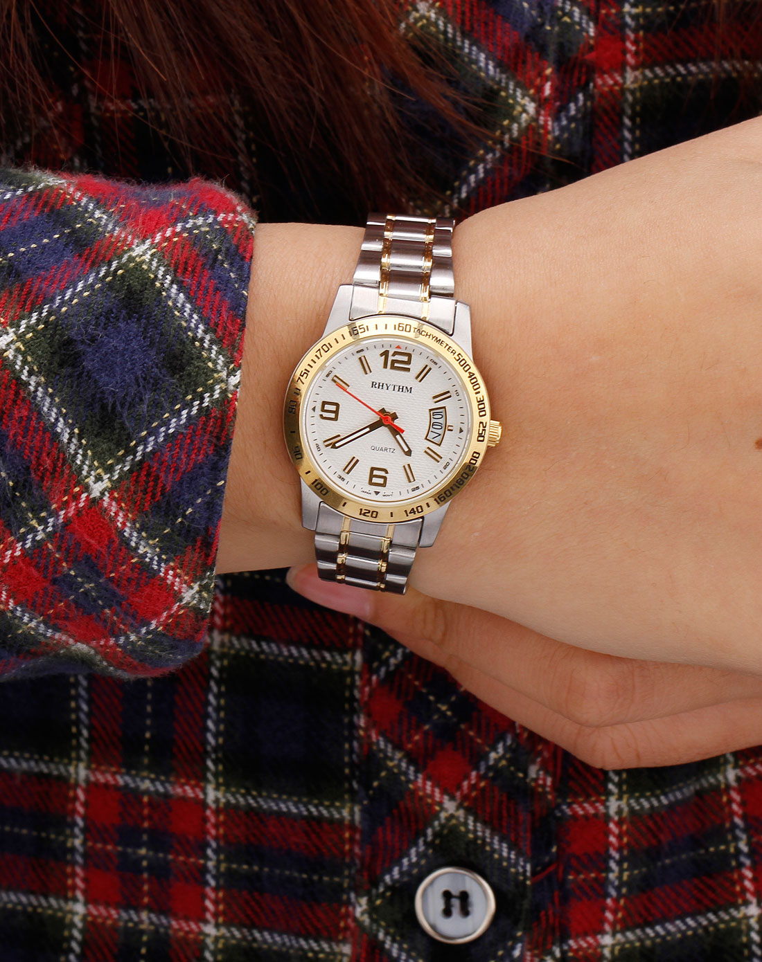 丽声rhythm女款白色运动情侣系列手表