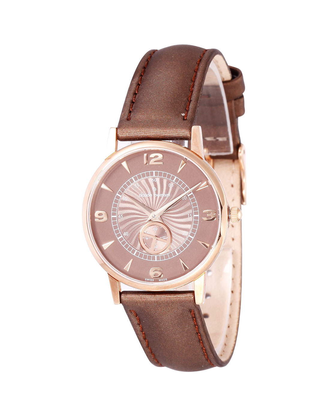 瑞士名表专场歌贝纳 女款古铜/啡色时尚石英手表