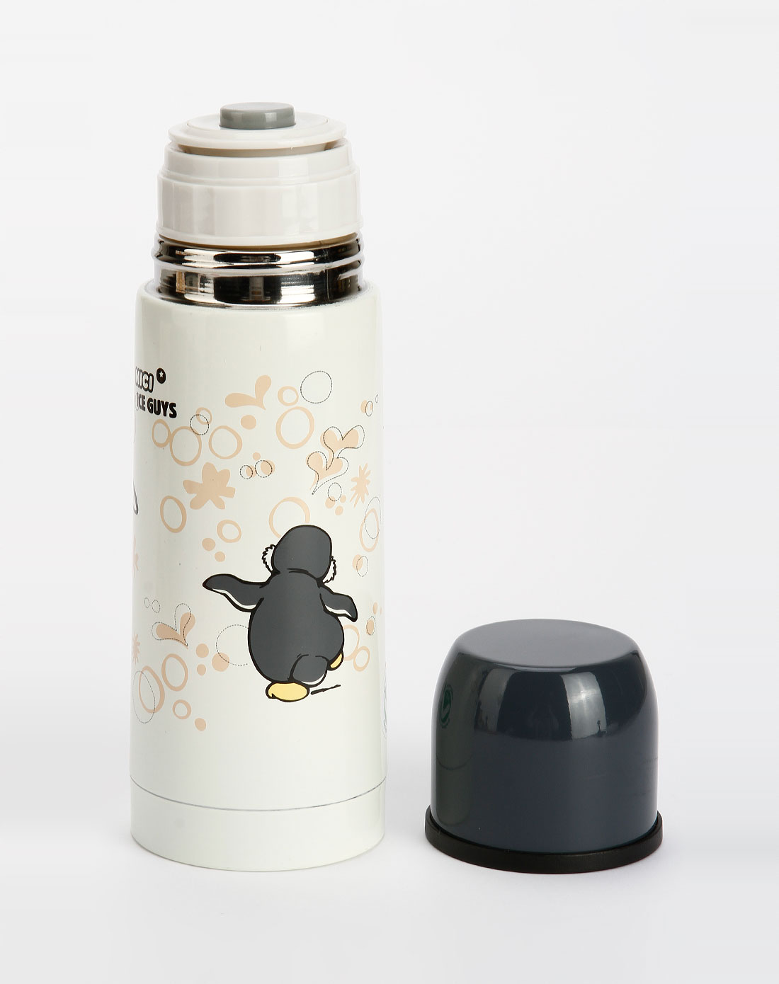 nici,artlab雅特瑞宝毛绒家居专场nici 中性白/深灰色企鹅图案保温杯