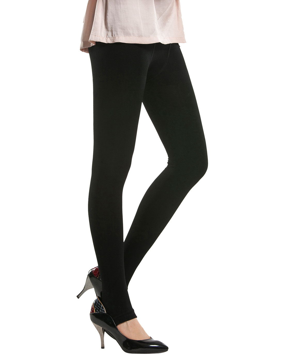 黑色70denvy踩脚裤