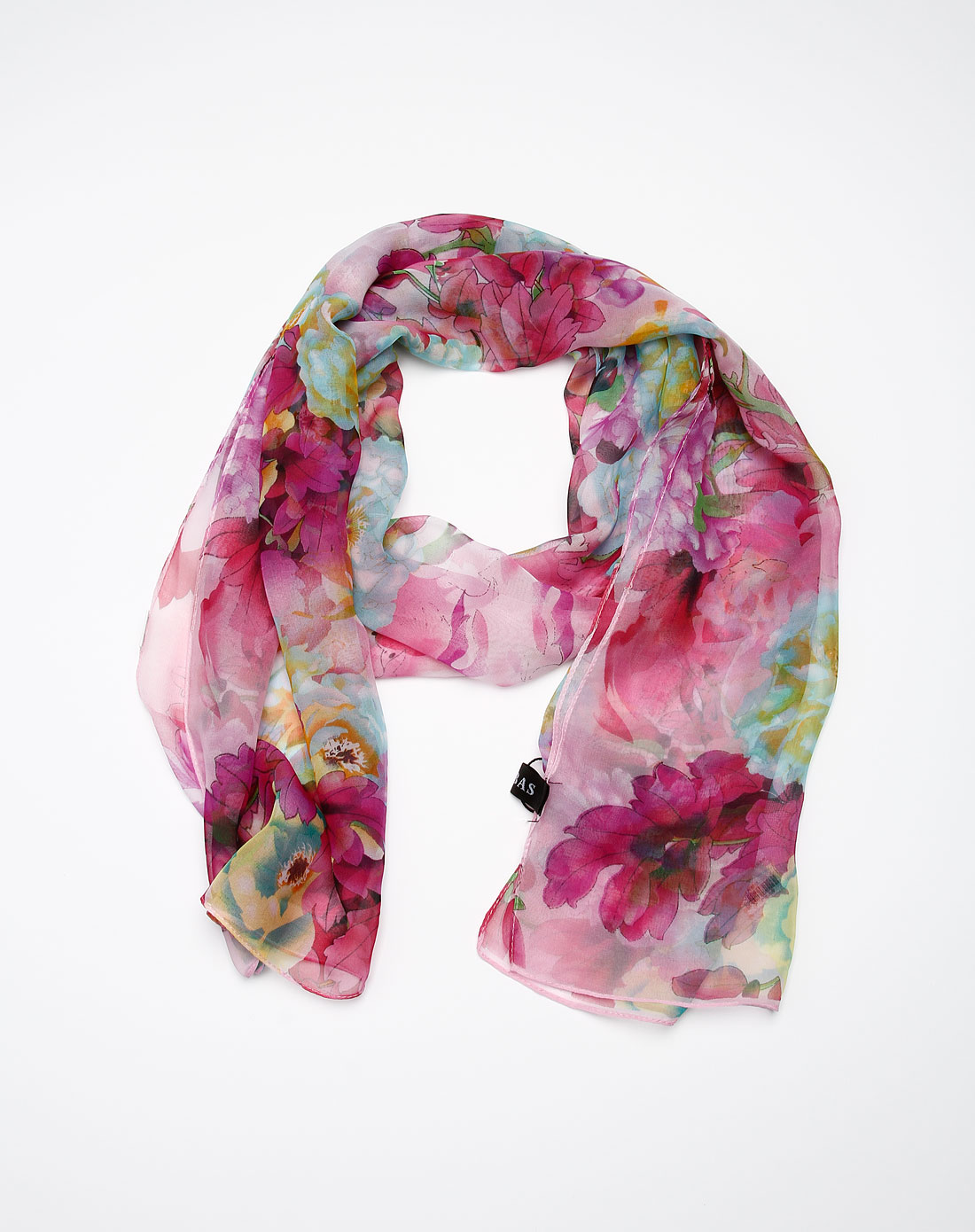 帕鲁巴斯palbas围巾专场-枚红色牡丹花丝巾