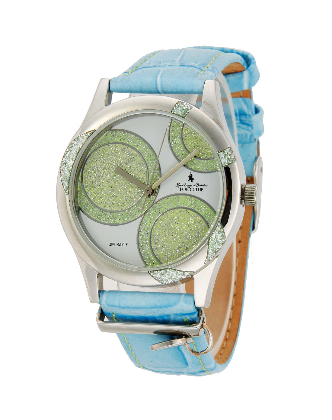 polo club女款蓝色圈圈手表