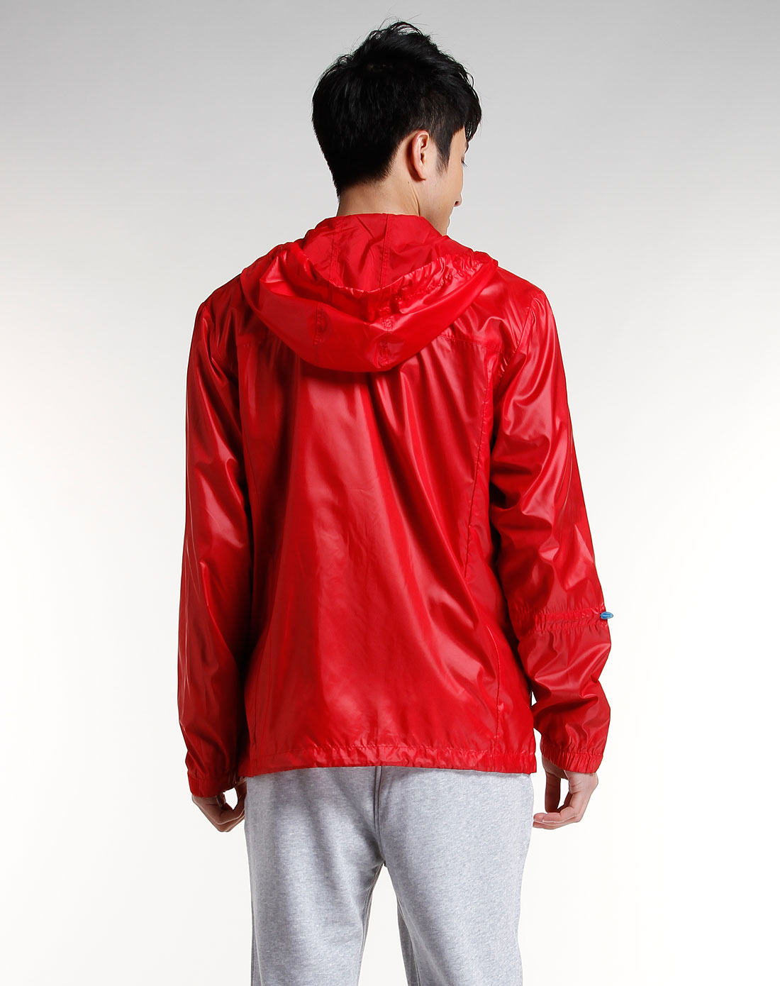 heritage男款红色运动长袖连帽上衣