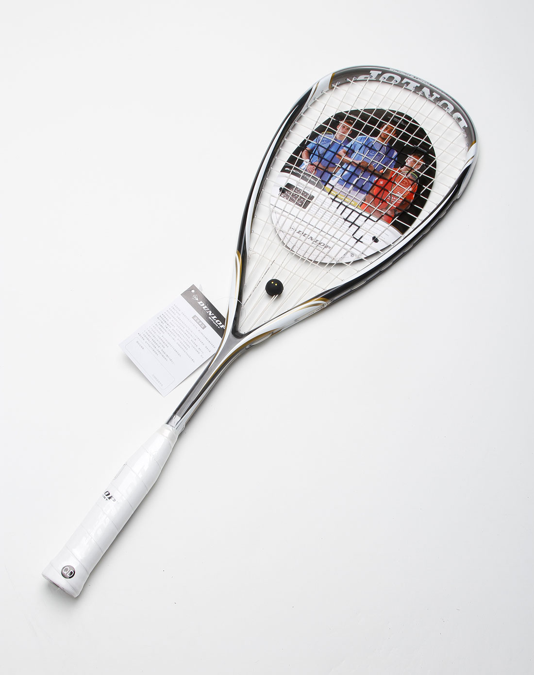 邓禄普dunlop男装专场中性黑/白色壁球拍(有线)