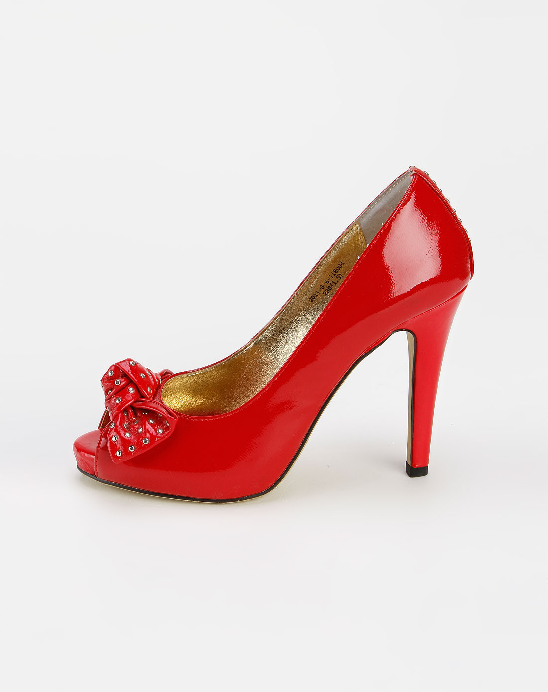 迈思mux女鞋专场红色时尚个性鱼嘴鞋