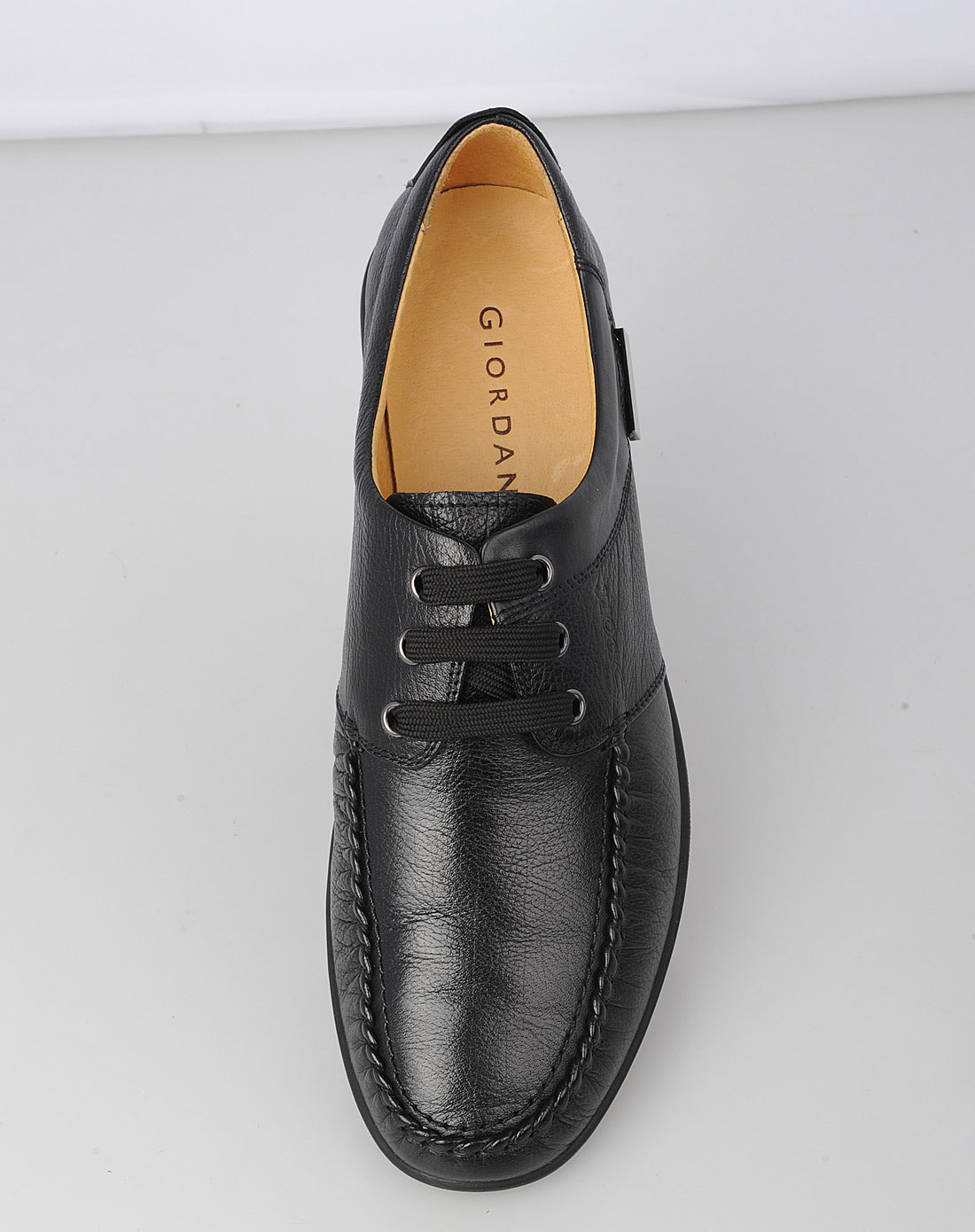 佐丹奴giordano男款黑色色休闲皮鞋_唯品会名牌时尚折扣网