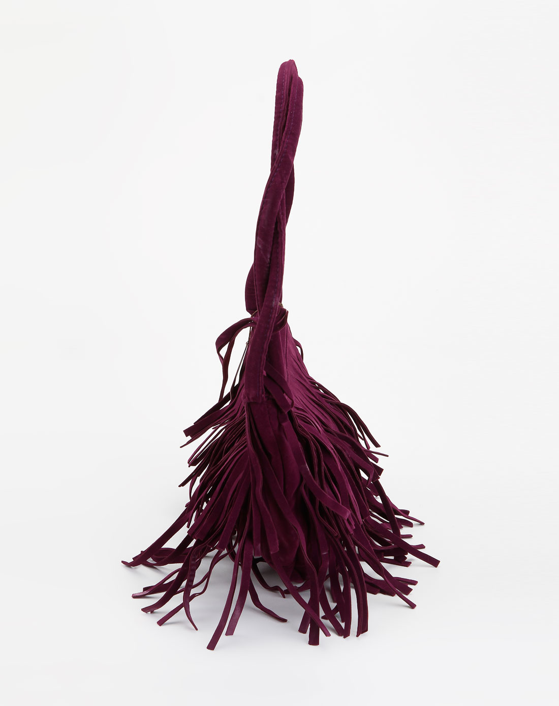 [ express ] 深紫色时尚碎布条手袋