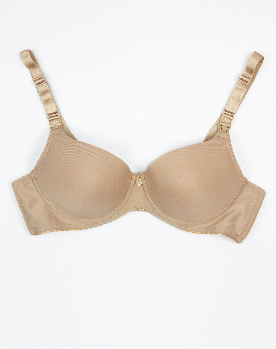 c.t.mami 女款杏色模塑杯文胸