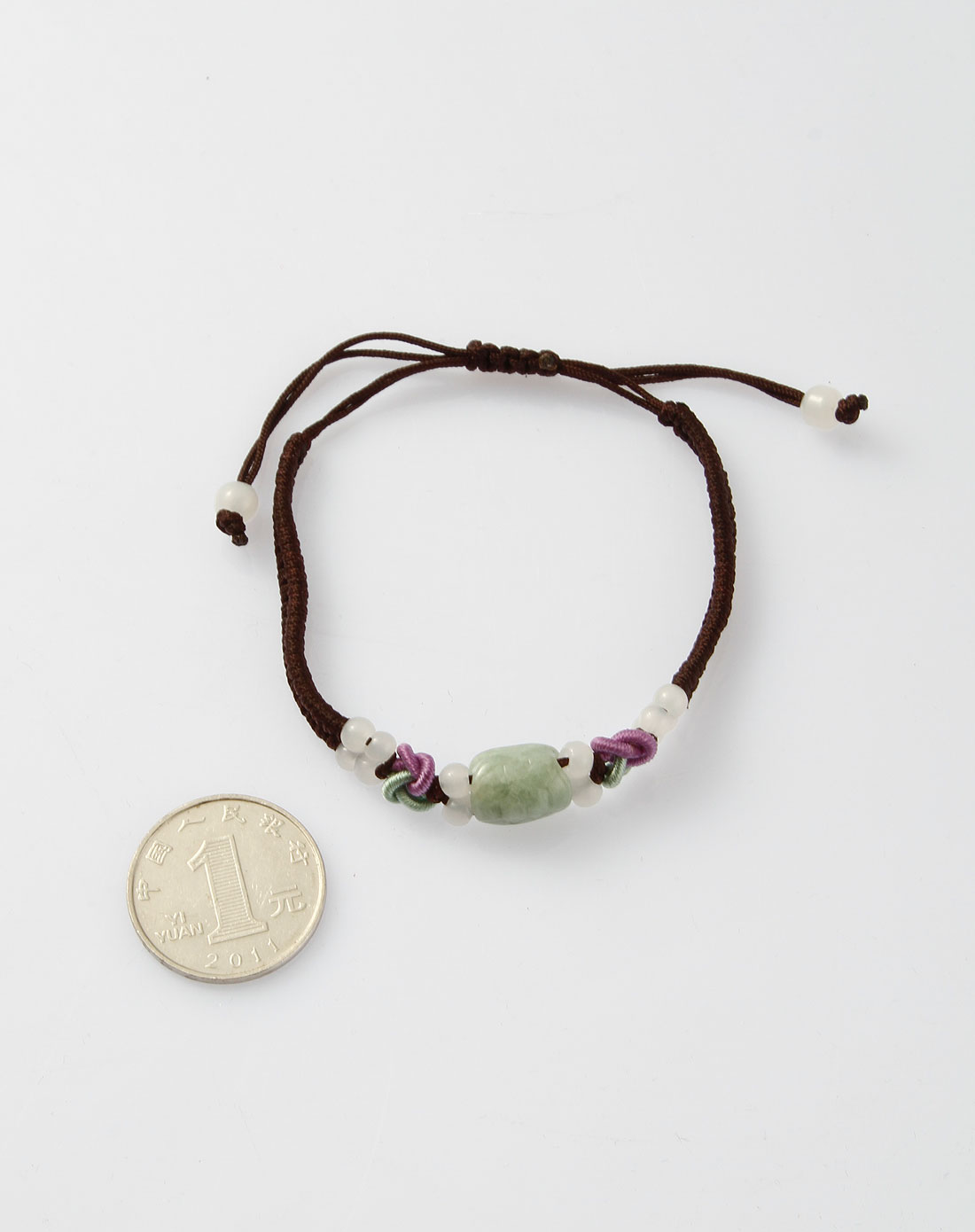 璇珏阁啡色纯手工编织a货龟壳手链