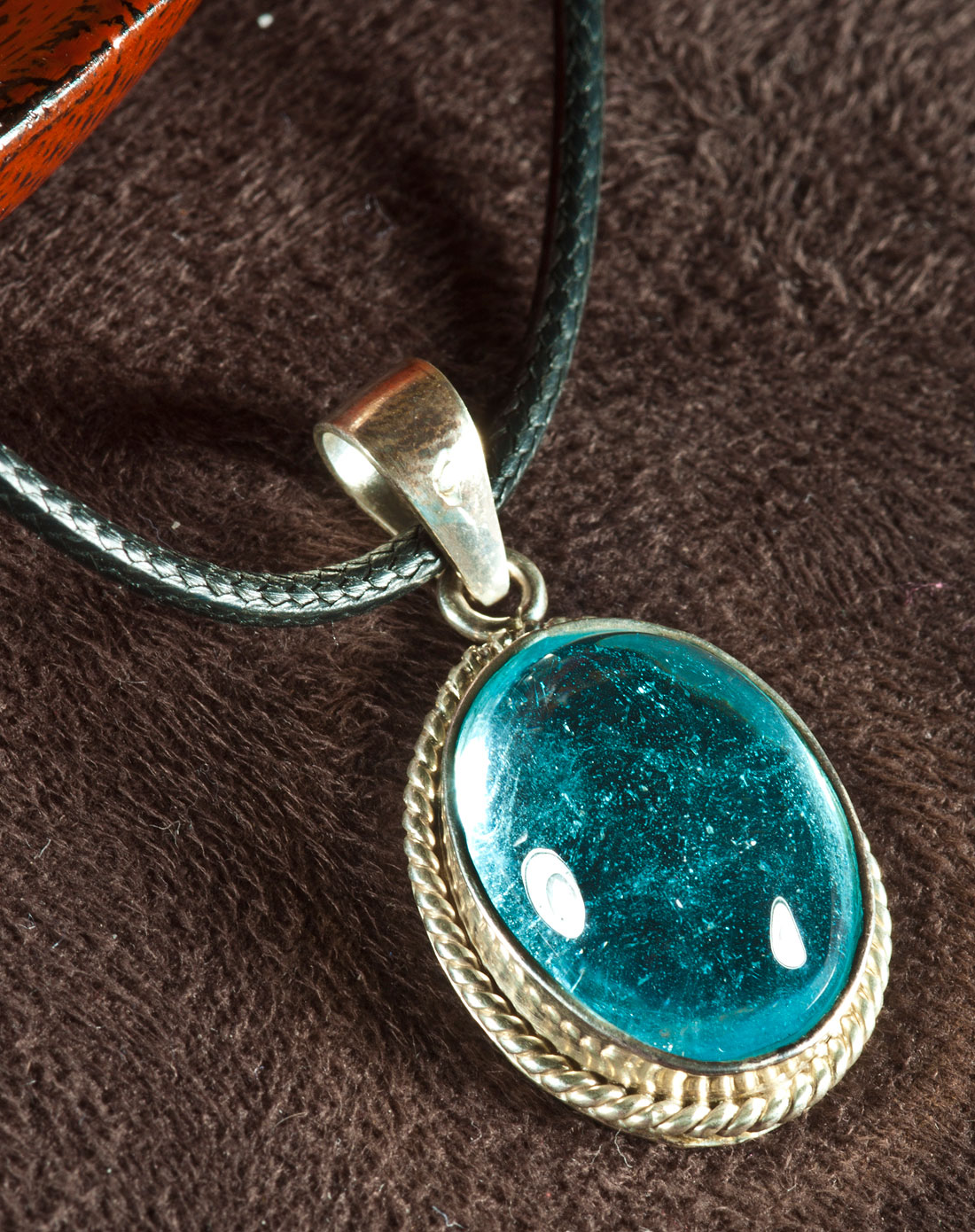 熣璨bright蓝帕石椭圆吊坠