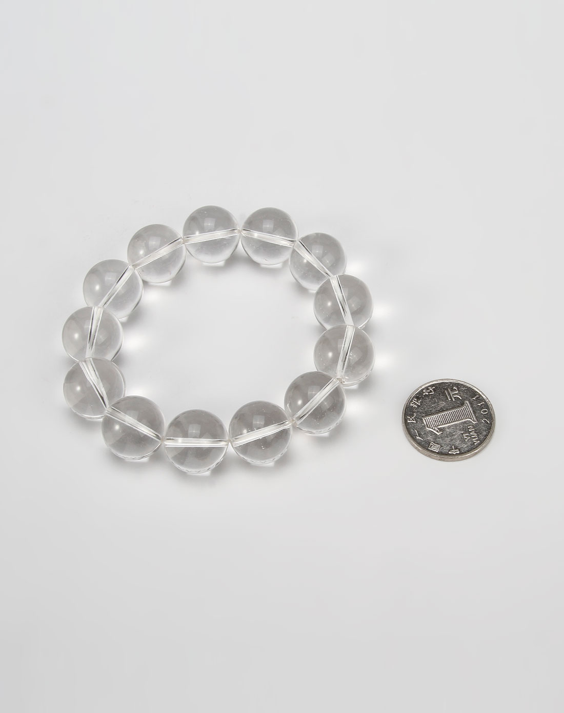 聚木缘透明白色水晶手链