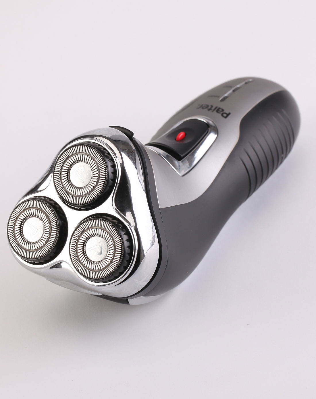 黑/银色拉丝防水独立浮动旋转剃须刀