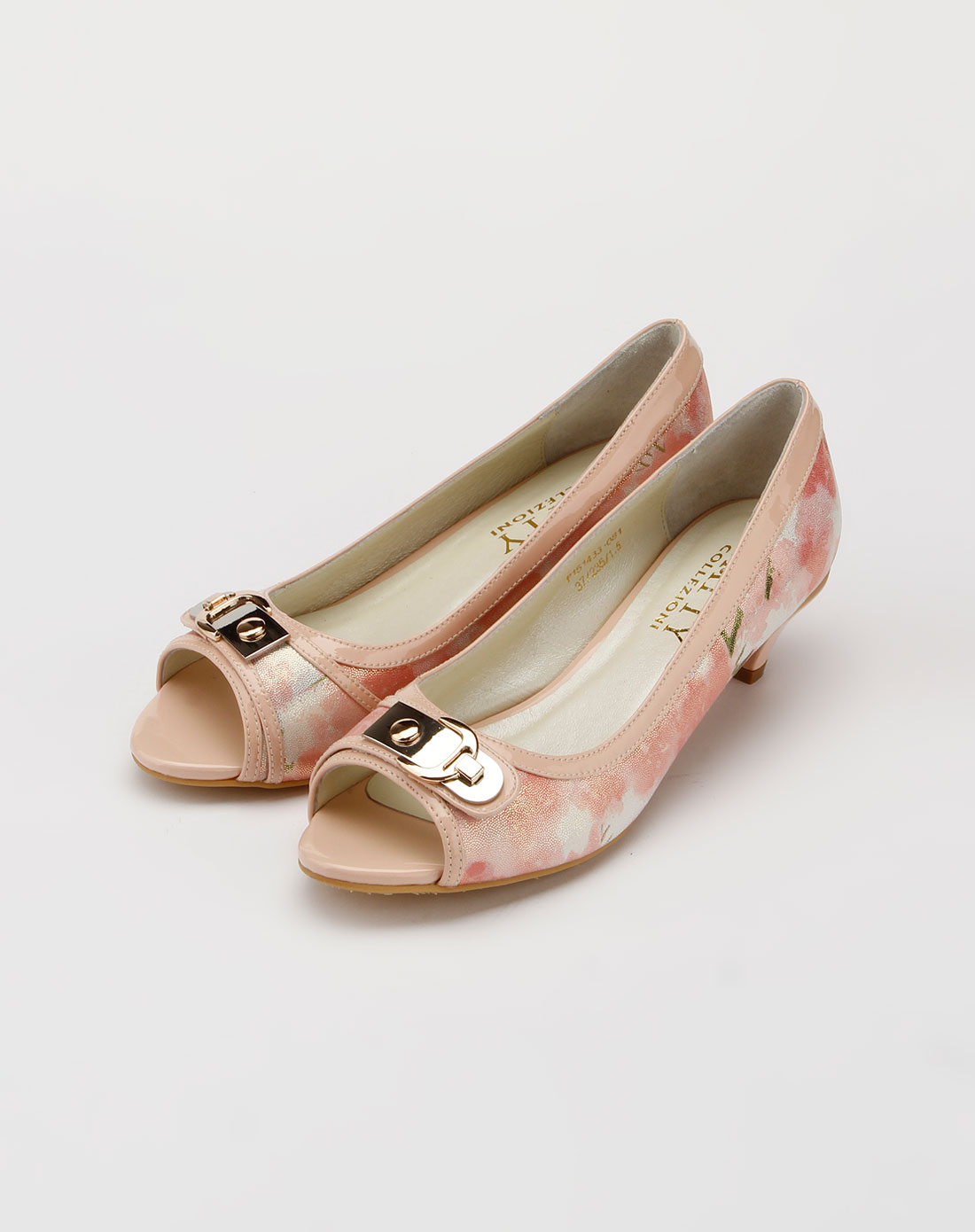 芭迪patty女款粉红色时尚高跟鞋