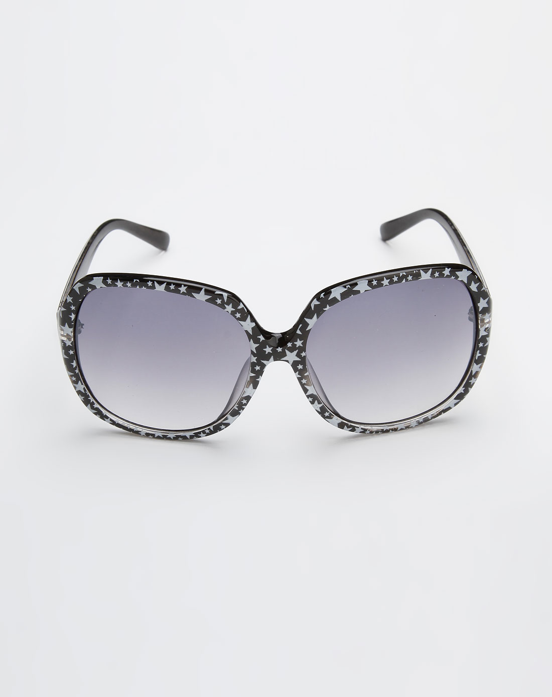 b&balos黑/浅灰色星星印花时尚眼镜